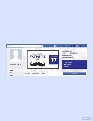 Father's Day Facebook Event Cover Template