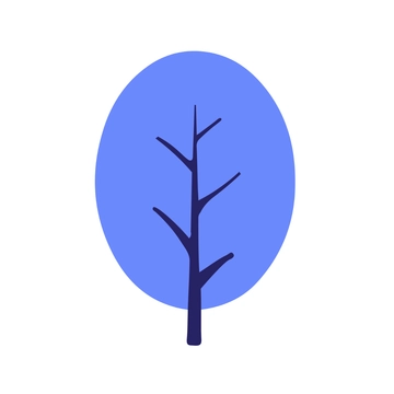 Free Blue Tree Clipart to Edit Online