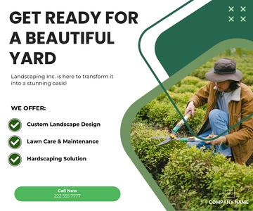 Free Landscaping Banner Template to Edit Online
