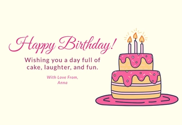 Free Happy Birthday Card Template to Edit Online