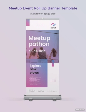 Meetup Event Roll Up Banner Template
