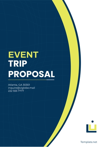 Free Event Trip Proposal Template to Edit Online