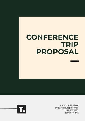 Free Conference Trip Proposal Template to Edit Online