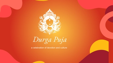 Free Creative Durga Puja Background Template to Edit Online