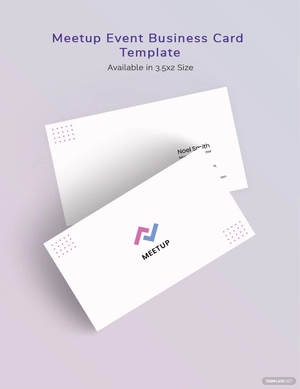 Meetup Event Business Card Template