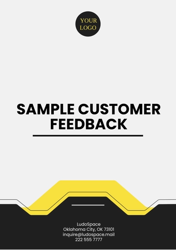 Free Sample Customer Feedback Template to Edit Online