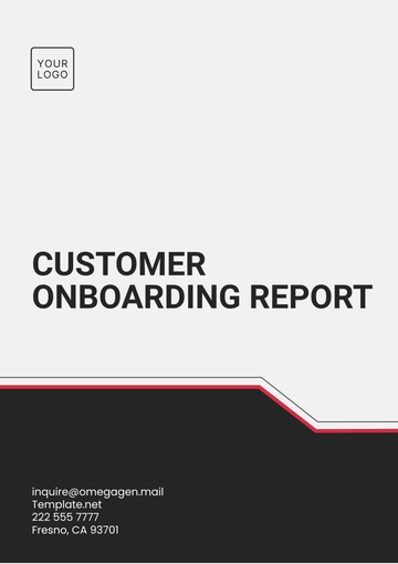 Free Customer Onboarding Report Template to Edit Online