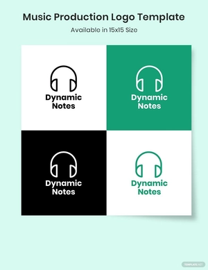 Music Production Logo Template