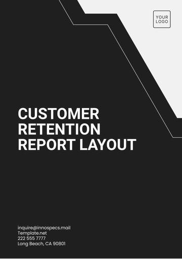 Free Customer Retention Report Layout Template to Edit Online