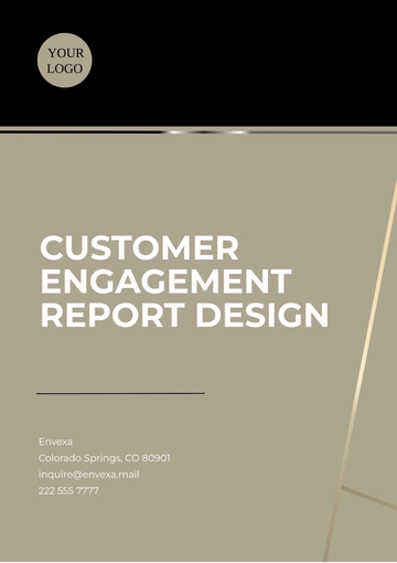 Free Customer Engagement Report Design Template to Edit Online