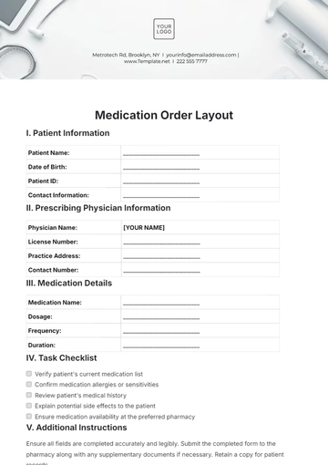 Free Medication Order Layout Template to Edit Online Free Medication Order Layout Template to Edit Online