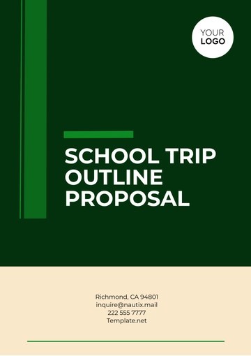 Free School Trip Outline Proposal Template to Edit Online