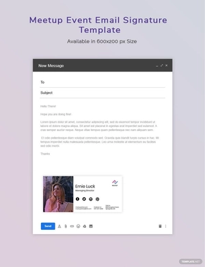 Meetup Event Email Signature Template