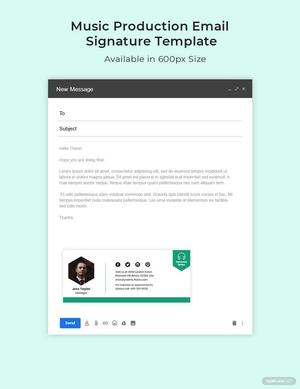 Music Production Email Signature Template Music Production Email Signature Template