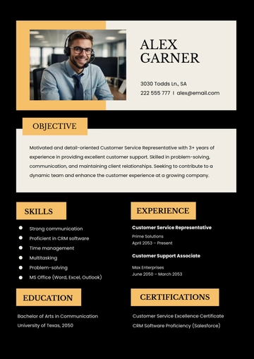 Free Resume Design Template to Edit Online
