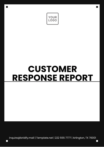 Free Customer Response Report Template to Edit Online