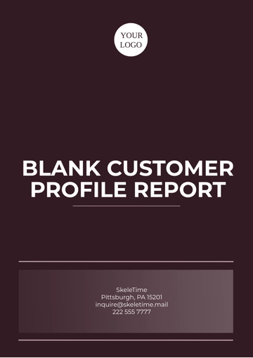 Free Blank Customer Profile Report Template to Edit Online