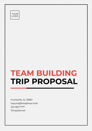 Free Team Building Trip Proposal Template to Edit Online