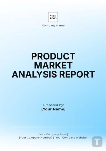 Free Product Market Analysis Report Template to Edit Online