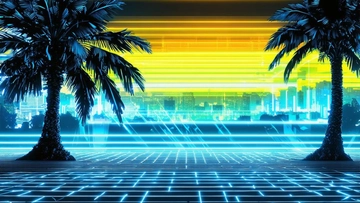 Free Neon Retro Background to Edit Online