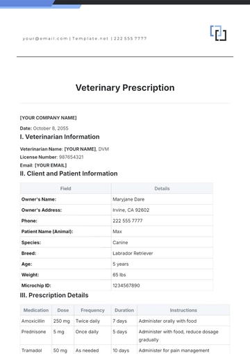 Free Veterinary Prescription Template to Edit Online Free Veterinary Prescription Template to Edit Online
