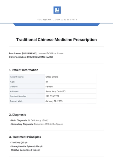 Free Traditional Chinese Medicine Prescription Template to Edit Online Free Traditional Chinese Medicine Prescription Template to Edit Online