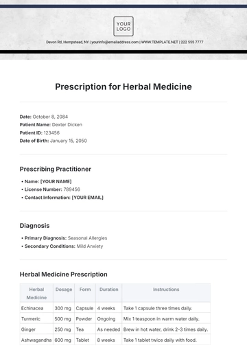 Free Prescription for Herbal Medicine Template to Edit Online Free Prescription for Herbal Medicine Template to Edit Online