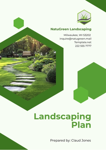 Free Landscaping Plan Template to Edit Online