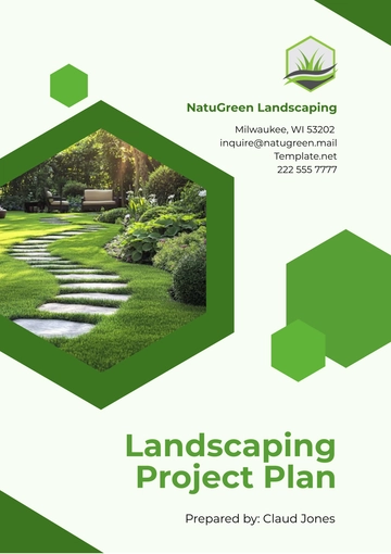 Free Landscaping Project Plan Template to Edit Online
