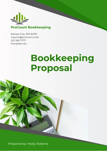 Free Bookkeeping Proposal Template to Edit Online