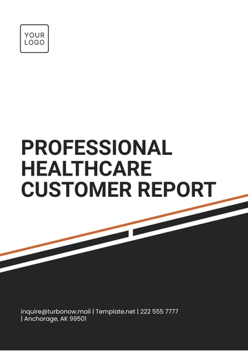 Free Professional Healthcare Customer Report Template to Edit Online