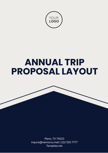 Free Annual Trip Proposal Layout Template to Edit Online