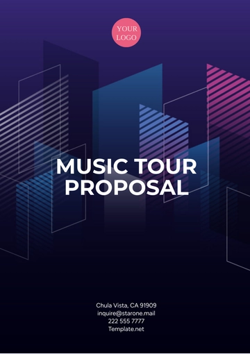 Free Music Tour Proposal Template to Edit Online