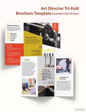 Art Director Tri-Fold Brochure Template