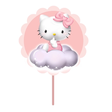 Free Hello Kitty Cake Topper Template to Edit Online