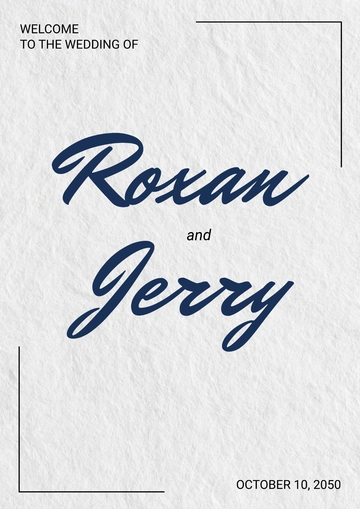 Free Wedding Planner Welcome Sign Template to Edit Online