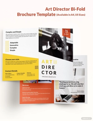 Art Director Bi-Fold Brochure Template