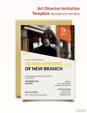 Art Director Invitation Template