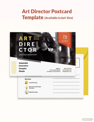 Art Director Postcard Template