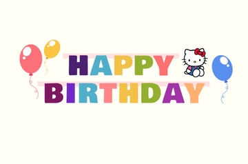 Free Hello Kitty Banner Template to Edit Online