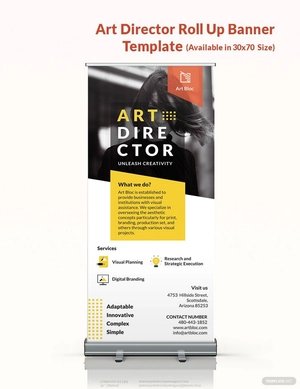 Art Director Roll Up Banner Template