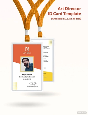 Art Director ID Card Template