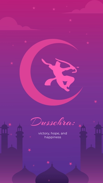 Free Dussehra Wallpaper Template to Edit Online