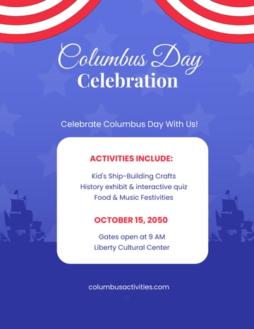 Free Columbus Day Activities Template to Edit Online