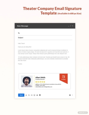 Art Director Email Signature Template
