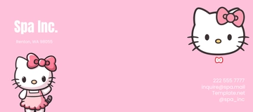 Free Hello Kitty Envelope Template to Edit Online