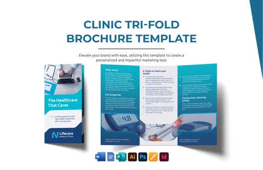 Clinic Tri-Fold Brochure Template