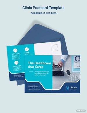 Clinic Postcard Template