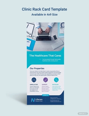 Clinic Rack Card Template