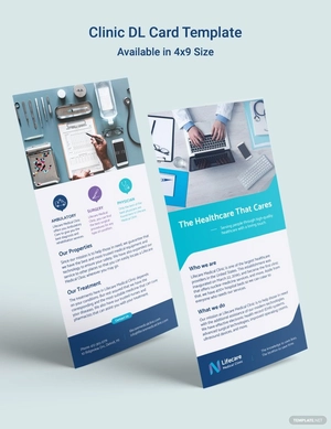 Clinic DL Card Template